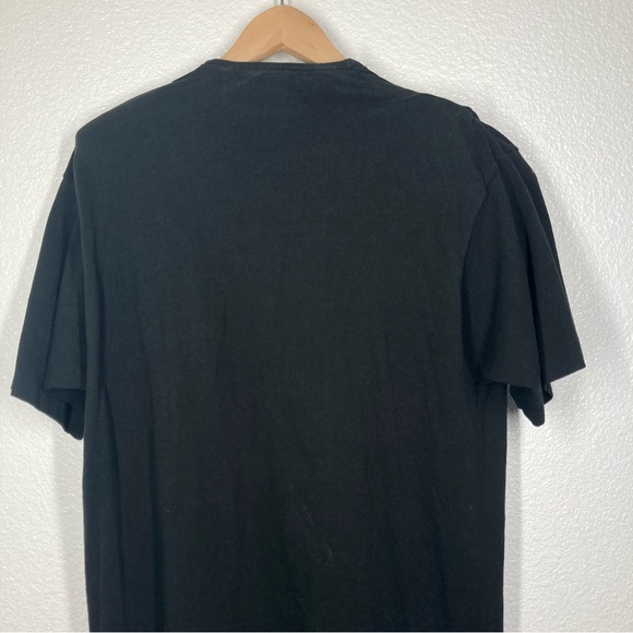 Vintage Loulou 80s Beaded Hand Painted Top Black Gold Crew Neck Short Sleeves - Picture 13 of 14